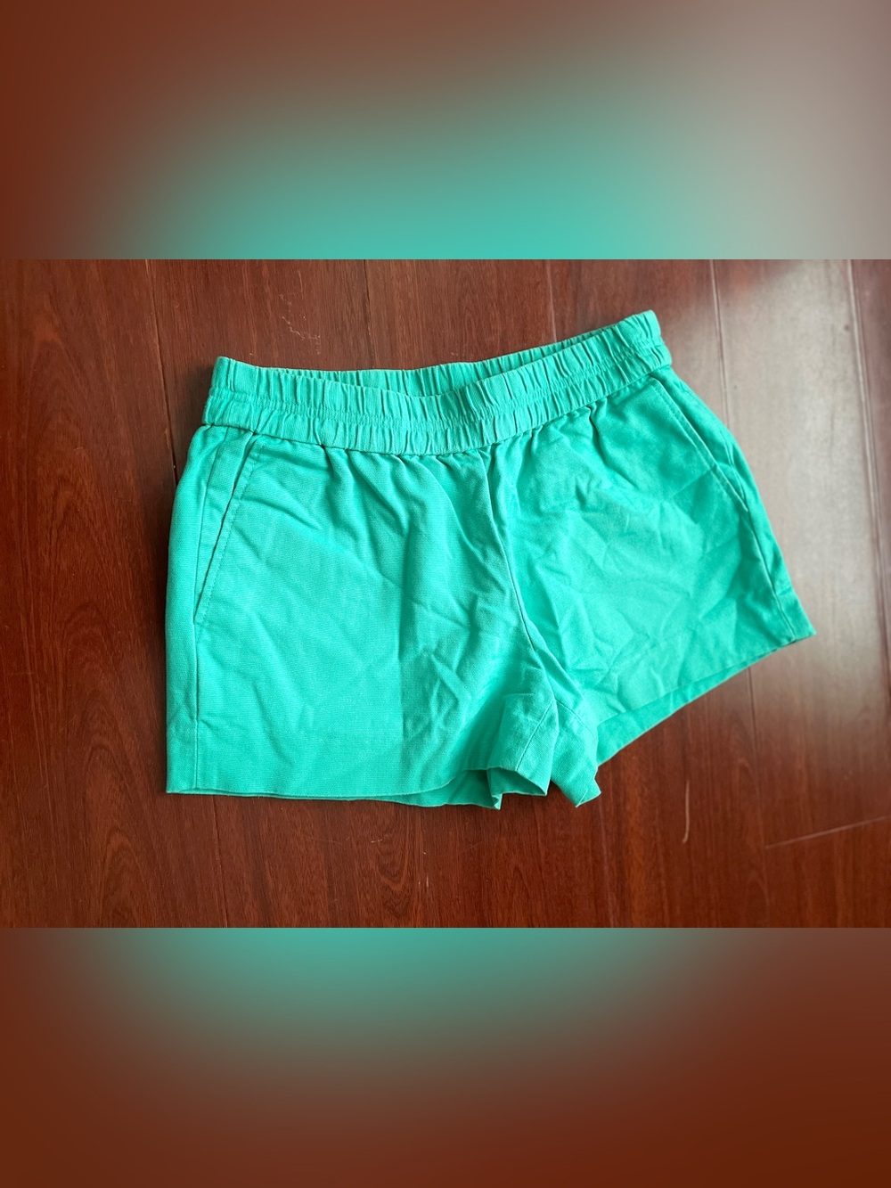 Women’s Elastic Waist Casual Shorts in Teal